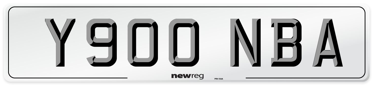 Y900 NBA Number Plate from New Reg